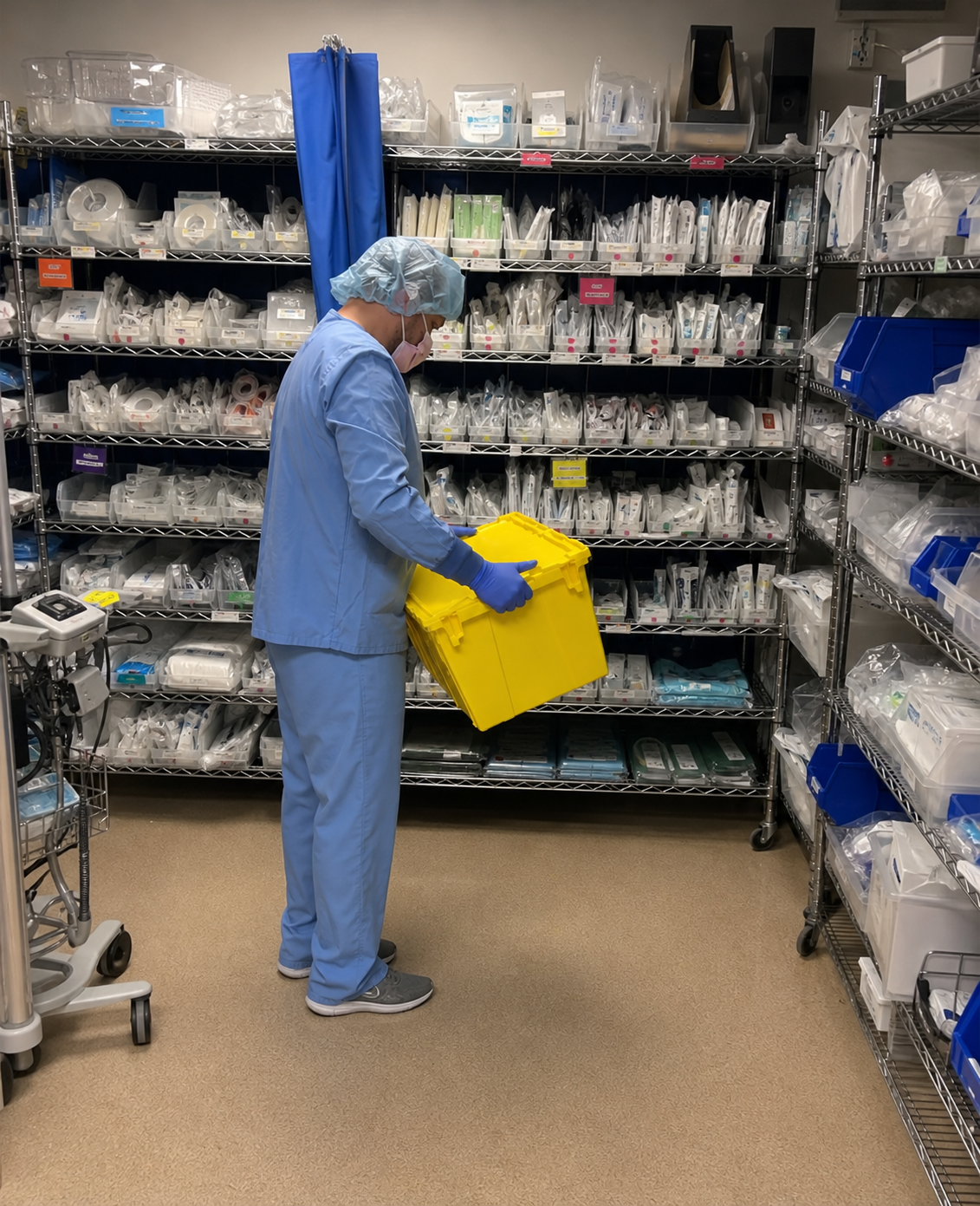 Recovered supplies prepared for departmental resupply